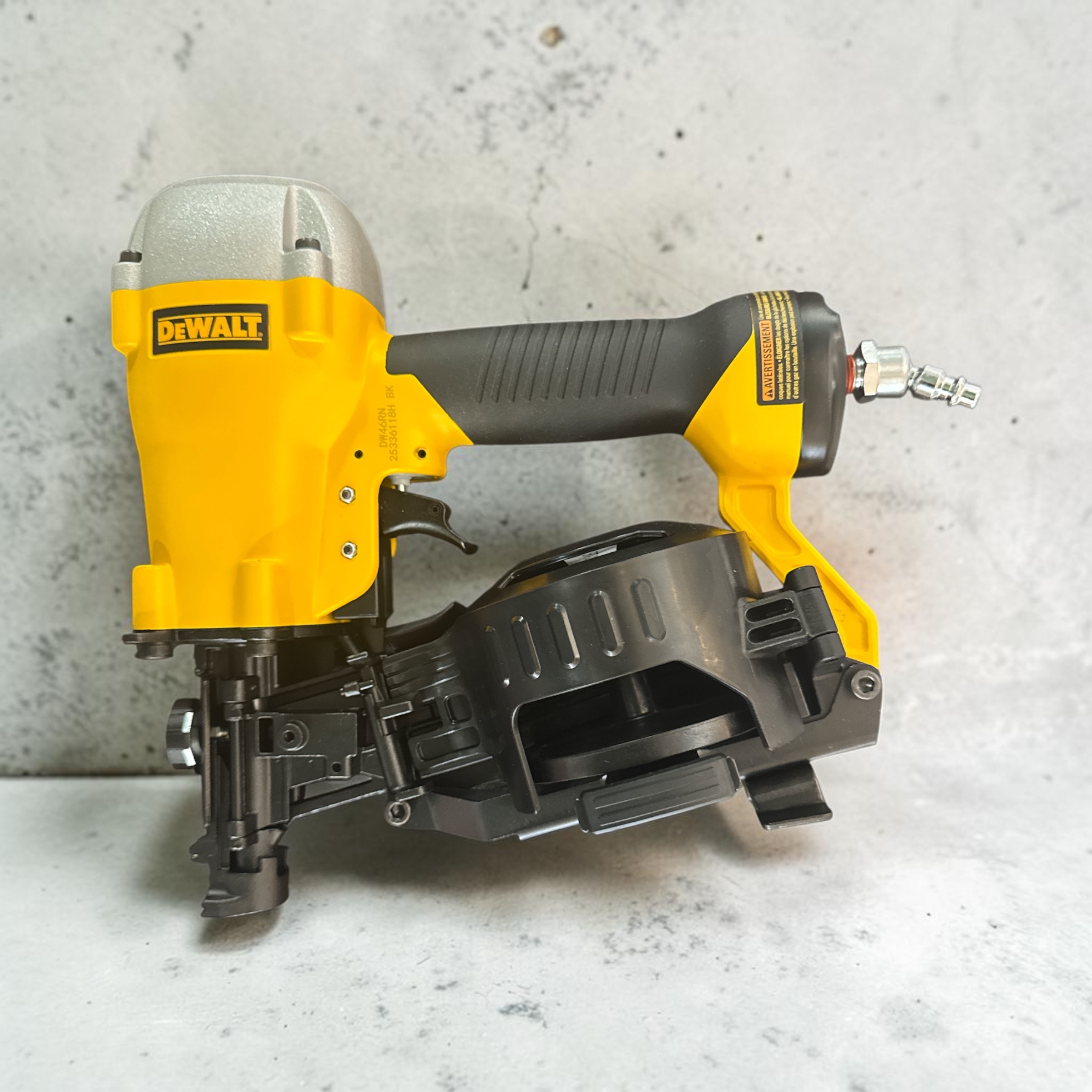 DeWalt Roofing Coil Nailer – 15° Pneumatic SRT-0018-includes 50ft. air hose and Compressor DeWalt Roofing Coil Nailer – 15° Pneumatic SRT-0018-includes 50ft. air hose and Compressor