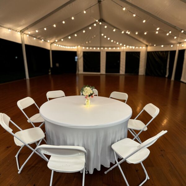 🎉 5‑FT ROUND FOLDING TABLES — Perfect for Weddings, Receptions & Banquets