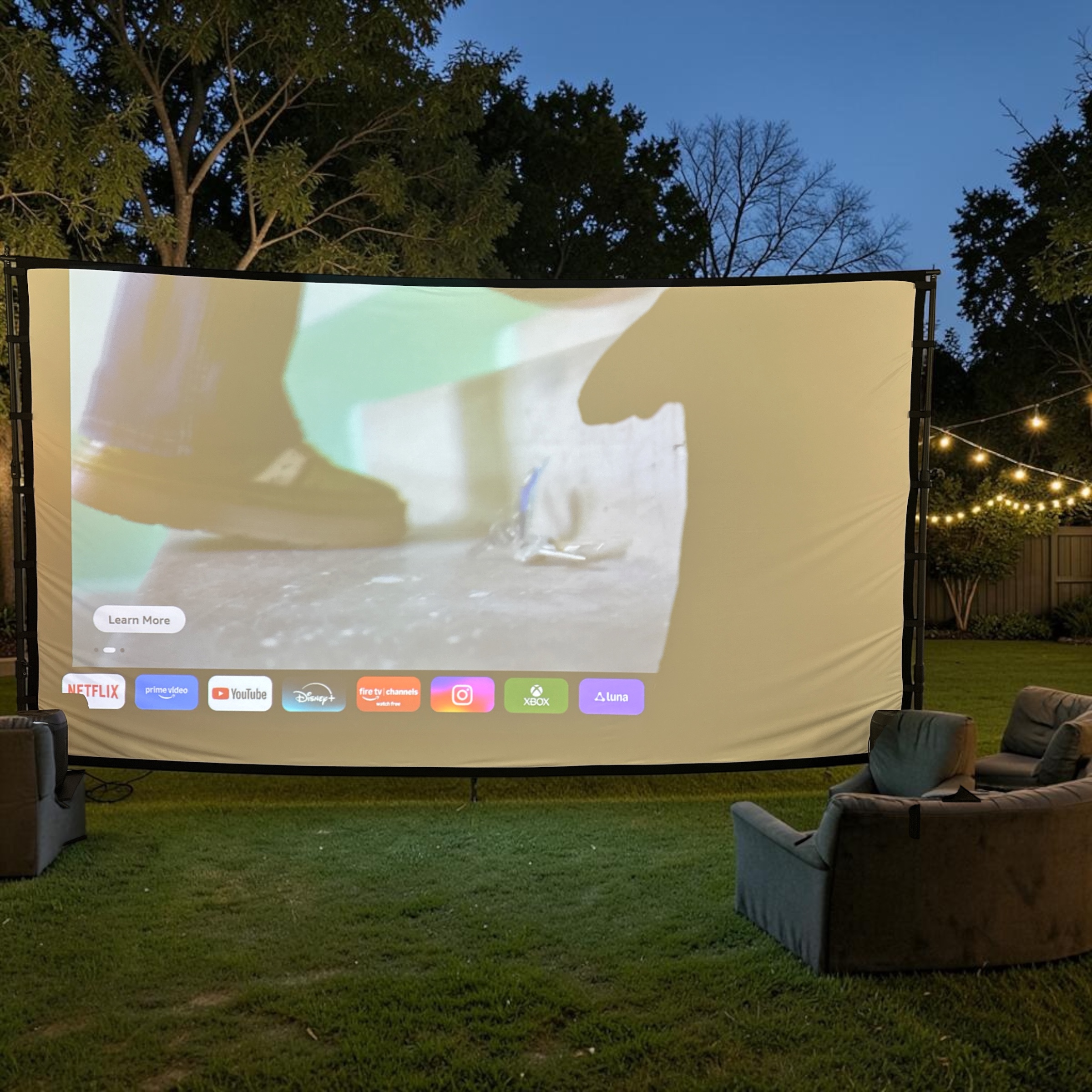 🎉 GIANT MOVIE NIGHT PACKAGE — 15FT Screen, Bright Epson Projector & JBL Sound 🎉 GIANT MOVIE NIGHT PACKAGE — 15FT Screen, Bright Epson Projector & JBL Sound